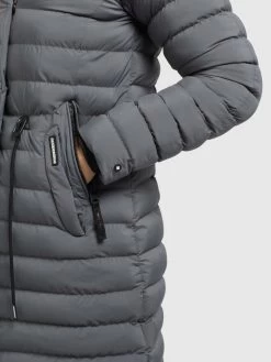 Khujo Wintermantels Wintermantel Niana Dames Antraciet -Mode kledingwinkel 61ff8c0f1bae03ddd1b3bd3dbf9f7abb