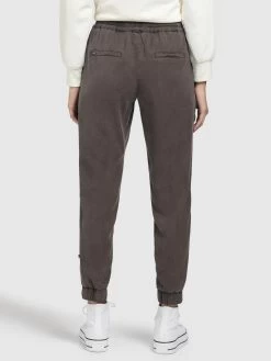 Khujo Pantalons Tapered Broek SANDI Dames Antraciet -Mode kledingwinkel 62224f0c9d4ef8224a0b72a3274ab9bf