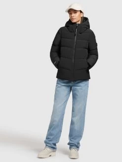 Khujo Winterjassen Winterjas Fames Dames Zwart -Mode kledingwinkel 63b6a38f0b93805516f72c0a36260a8e