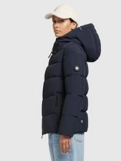 Khujo Winterjassen Winterjas Fames Dames Navy -Mode kledingwinkel 63cd829b9007d44b413e2956d9fc4fe5
