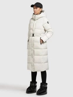 Khujo Wintermantels Wintermantel Dames Offwhite -Mode kledingwinkel 649858344d2f9c152b638e0050a89e74