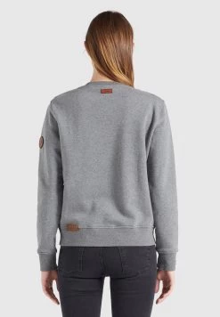 Khujo Sweatshirts Sweatshirt Lisel Dames Grijs -Mode kledingwinkel 64da31f72ed886a03841f827d905f281
