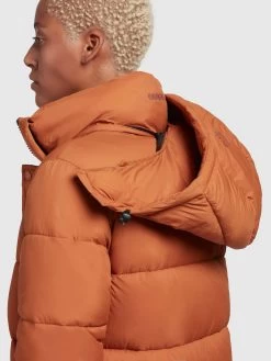 Khujo Wintermantels Wintermantel Corinna Dames Cognac -Mode kledingwinkel 64f34e09ac76883ab6d6b0535059646d