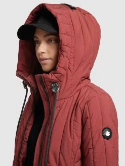 Khujo Winterjassen Winterjas Tweety Dames Roestrood -Mode kledingwinkel 6543a54156b66e44d3d4a7ef46b2e4a2