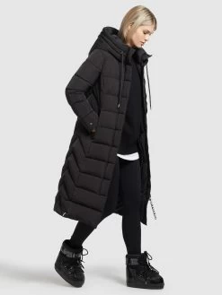 Khujo Wintermantels Wintermantel Gamber Dames Zwart -Mode kledingwinkel 65c754e494973f472fe1ed815f227955