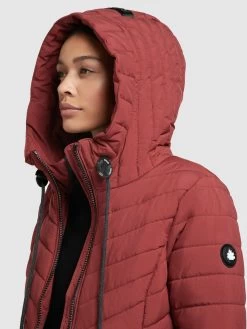 Khujo Winterjassen Winterjas Patt Dames Roestrood -Mode kledingwinkel 669b0c1560aa4553dea818b81f45f9cf