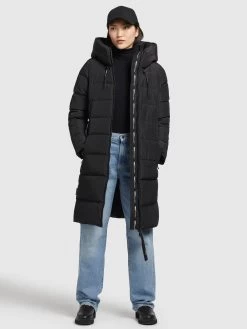 Khujo Wintermantels Wintermantel Jilias Dames Zwart -Mode kledingwinkel 67a7bc96466cf06ef8189c8c32c0e297