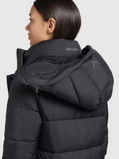 Khujo Wintermantels Wintermantel Corinna Dames Zwart -Mode kledingwinkel 6895fa9b1a3ae2377cdfeda9ad4babc0