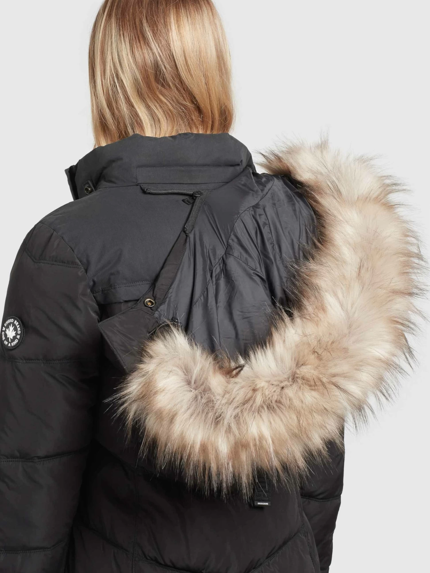 Khujo Winterjassen Winterjas Winsen Dames Zwart 8 Khujo Winterjassen Winterjas Winsen Dames Zwart - Afbeelding 8