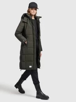 Khujo Wintermantels Wintermantel Cliv Dames Donkergroen -Mode kledingwinkel 6a7a7bdb4f8299176cd26a4ae57d1dc6