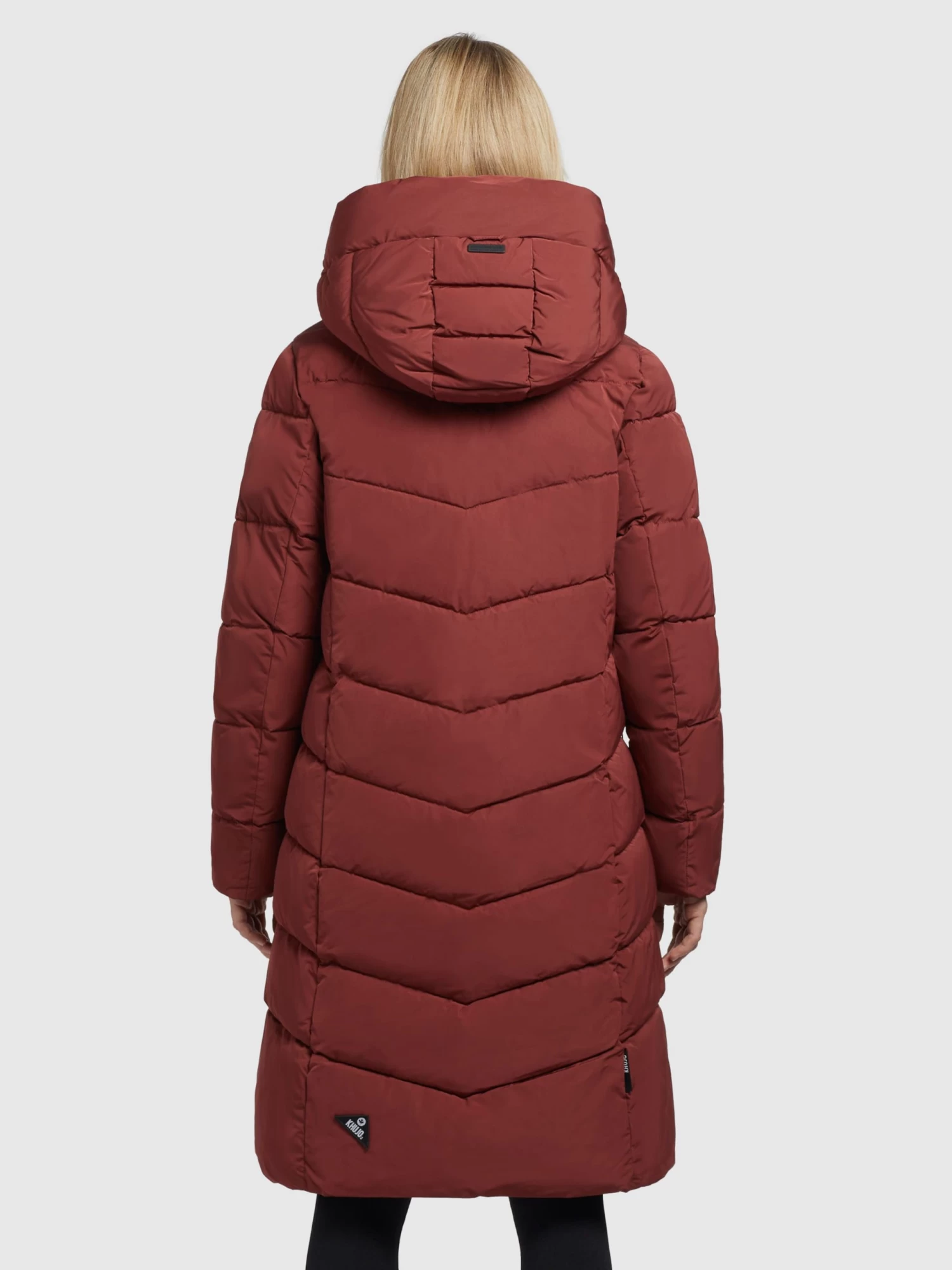 Khujo Tussenmantels Tussenmantel Klayd Dames Donkerrood 4 Khujo Tussenmantels Tussenmantel Klayd Dames Donkerrood - Afbeelding 4