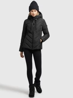 Khujo Tussenjassen Tussenjas Stern Dames Zwart -Mode kledingwinkel 6bd8f0791613a61375126922a4924d94