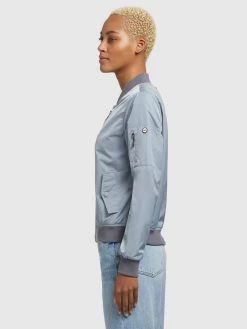 Khujo Tussenjassen Tussenjas STENCE Dames Smoky Blue -Mode kledingwinkel 6c5fd9e25a5378d54acb7b6701076f4b