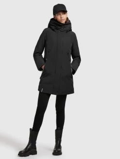 Khujo Winterjassen Winterjas Viona 3 Dames Zwart -Mode kledingwinkel 6cbb67ca8fe2a8c7143f138461d1f61a