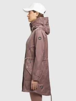 Khujo Parkas Tussenparka ONDA2 Dames Bruin -Mode kledingwinkel 6e2570ac841c6ec427477a06402e9429