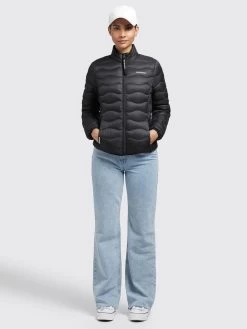 Khujo Tussenjassen Tussenjas Eleni Dames Zwart -Mode kledingwinkel 6e4976682252e2216bd4c9bd0bed25b6