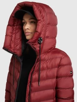 Khujo Winterjassen Winterjas Ingram Shine Dames Donkerrood -Mode kledingwinkel 6ec455ad2d6ae845f6a4e979b7584595