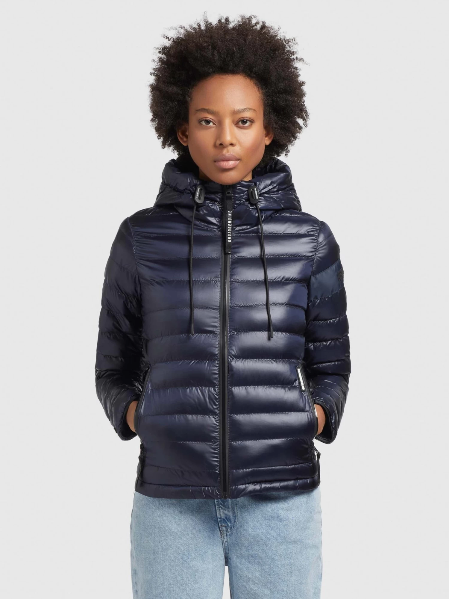 Khujo Tussenjassen Tussenjas Lovina Dames Donkerblauw 2 Khujo Tussenjassen Tussenjas Lovina Dames Donkerblauw - Afbeelding 2