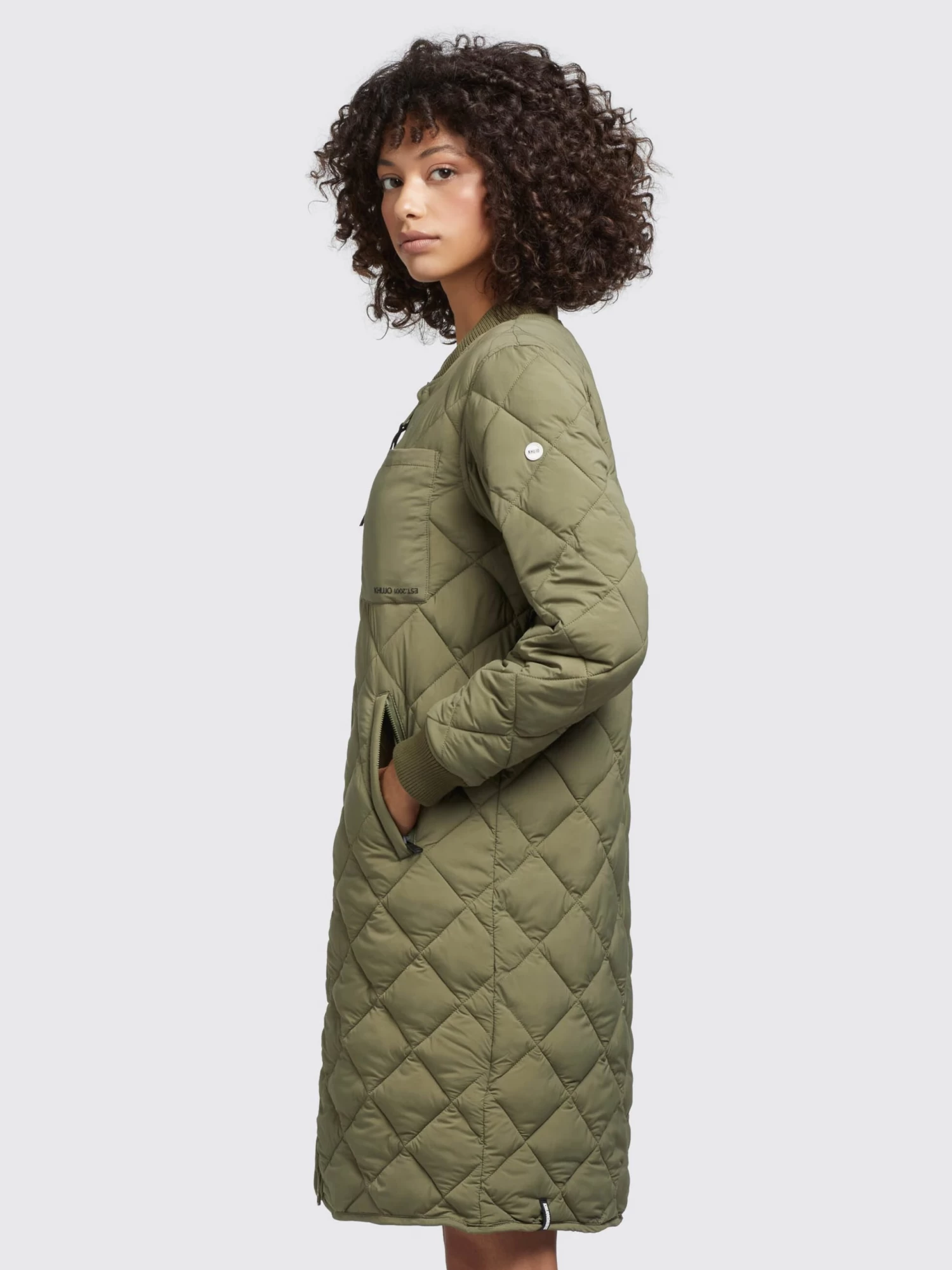 Khujo Tussenmantels Tussenmantel Mary Dames Olijfgroen 5 Khujo Tussenmantels Tussenmantel Mary Dames Olijfgroen - Afbeelding 5