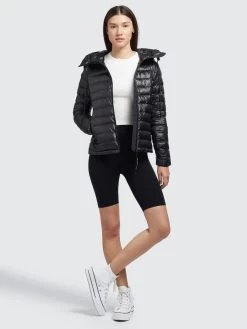 Khujo Tussenjassen Tussenjas Lovina Dames Zwart -Mode kledingwinkel 712d2869c878d094b82447b0449bb50e