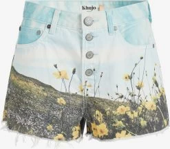 Khujo Denim Shorts Loosefit Jeans Anouk Dames Gemengde Kleuren