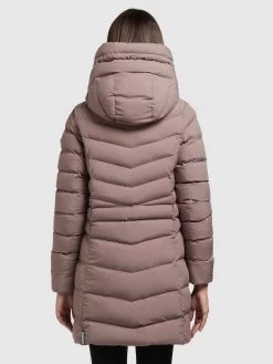 Khujo Korte Mantels Wintermantel Tuhani Dames Donkerlila -Mode kledingwinkel 72bc646c826fdedd96a70f64e3660732