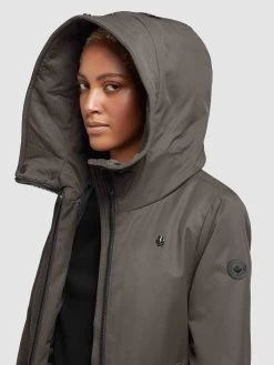 Khujo Tussenmantels Tussenmantel LISAD Dames Donkergrijs -Mode kledingwinkel 73b12bdd50836855480dfc6705641d6d