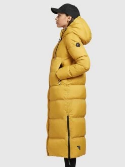 Khujo Wintermantels Wintermantel Dames Goudgeel -Mode kledingwinkel 759c3fd65240ab0423460b10464fb5c5