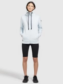 Khujo Sweatvesten Sweatvest TOSTA Dames Pastelblauw -Mode kledingwinkel 765d9b87f38348b60b2299d30b28f7ae