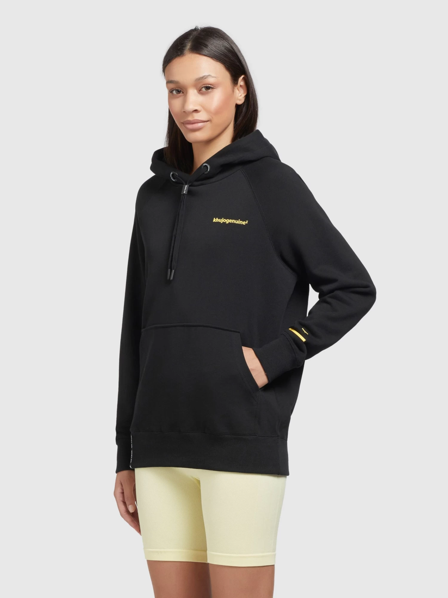 Khujo Hoodies Sweatshirt Odette Dames Zwart 5 Khujo Hoodies Sweatshirt Odette Dames Zwart - Afbeelding 5