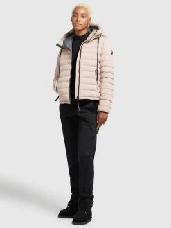 Khujo Tussenjassen Tussenjas Lovina Dames Poederroze -Mode kledingwinkel 78b1f8b354faf59128815e00210a0a78