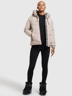 Khujo Winterjassen Winterjas Esila Dames Poederroze -Mode kledingwinkel 78c93d10d68a32d71ae0c9039ea2df3a