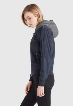 Khujo Winterjassen Winterjas Larifa Dames Nachtblauw -Mode kledingwinkel 7a0e05c3c099df6cd7f3777df923b755