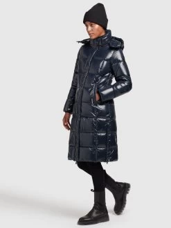 Khujo Wintermantels Wintermantel Tonka Dames Donkerblauw -Mode kledingwinkel 7a55f46eeee9126c4e9e696312ae5afe