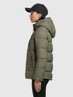Khujo Winterjassen Winterjas Evona Dames Kaki -Mode kledingwinkel 7c100e34305bb38a33cabcce5e274a24