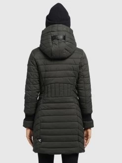 Khujo Wintermantels Wintermantel Nita Dames Kaki -Mode kledingwinkel 7ca0cd4ba24908ed549154580d6265ff