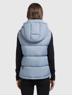 Khujo Bodywarmers Bodywarmer Eden Dames Lichtblauw -Mode kledingwinkel 7cc0de94426cd123ebfd4695bf0bee38