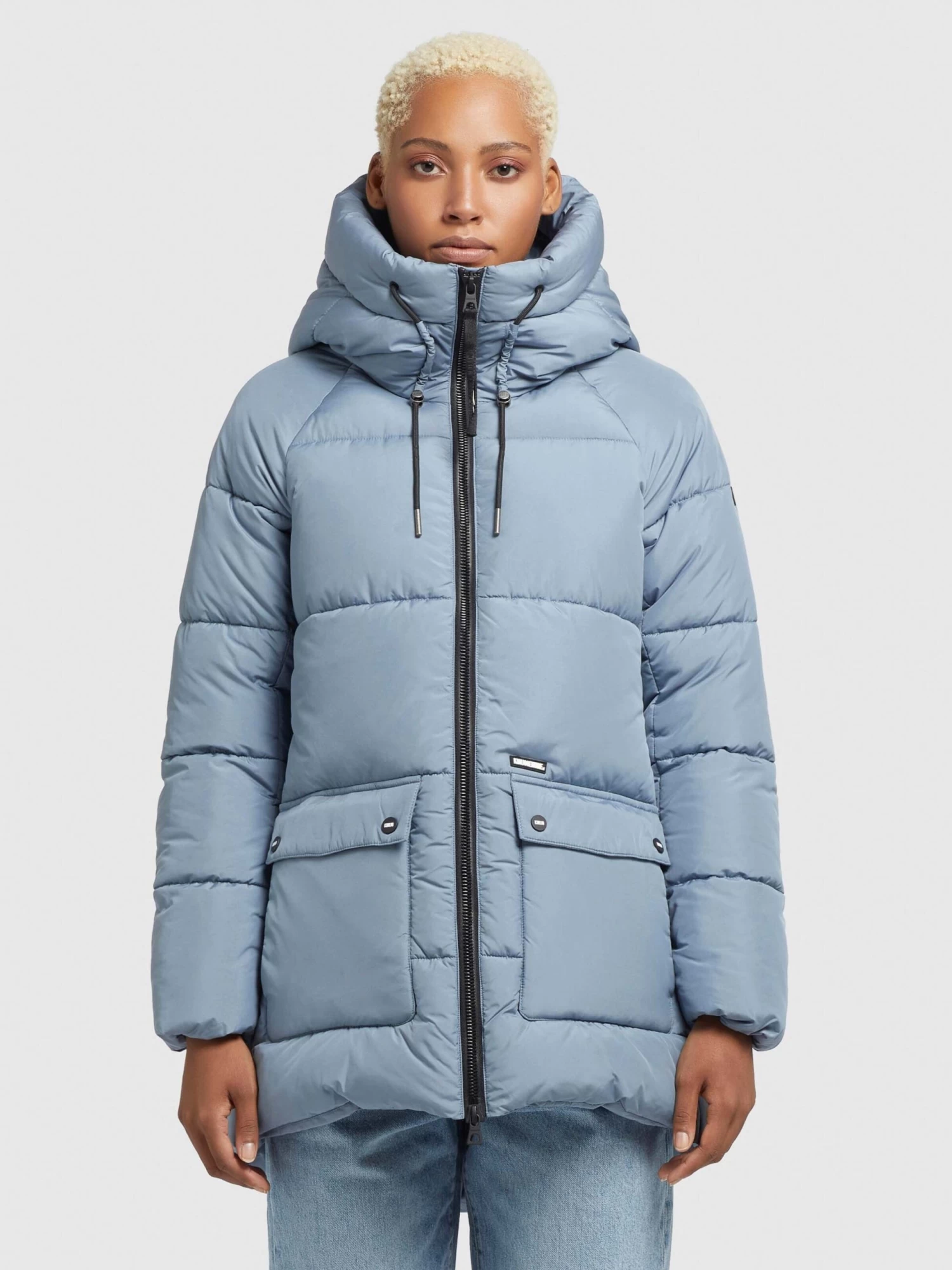 Khujo Tussenjassen Tussenjas Pheobe Dames Lichtblauw 2 Khujo Tussenjassen Tussenjas Pheobe Dames Lichtblauw - Afbeelding 2