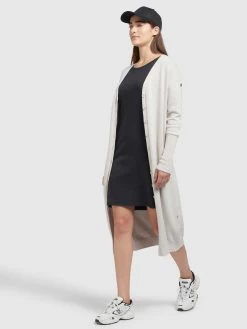 Khujo Vesten Gebreid Vest Elina Dames Crème -Mode kledingwinkel 7d6b2017e7e48bf3face8b341f41eb19