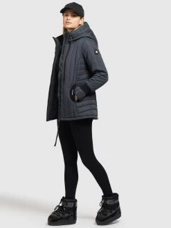 Khujo Winterjassen Winterjas TWEETY PRIME6 STRUCTURED Dames Blauw -Mode kledingwinkel 7f49727adad1caa6548fe006c9f7e97f