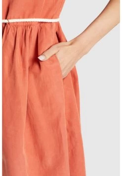 Khujo Asba - Jurk - Terrakotta -Mode kledingwinkel 7ff8050b9e1e4f7b92be85fd3f6125c8