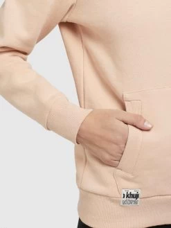 Khujo Hoodies Sweatshirt Rhabea Dames Abrikoos -Mode kledingwinkel 7ffd4f7e7796437d50038c0b839efc6b