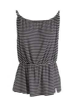 Khujo Valda - Top - Schwarz-Weiß Gestreift -Mode kledingwinkel 826307e49f0343a7bd1b327942d405e4