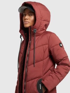 Khujo Tussenmantels Tussenmantel Aribay Dames Roestrood -Mode kledingwinkel 834eeea42530509a149d302c10099e22