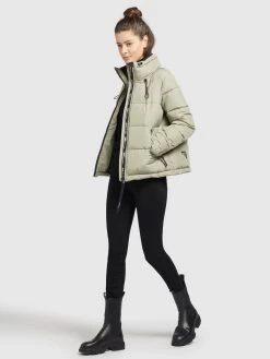 Khujo Winterjassen Winterjas Tuba Dames Lichtgroen -Mode kledingwinkel 83e5edeef7a6a1f8edb46b8a3cc0f942