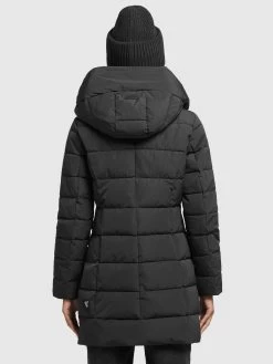 Khujo Korte Mantels Wintermantel Floyt Dames Zwart -Mode kledingwinkel 84e62b997e5d897767ae9025ef7e221d