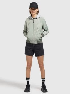 Khujo Tussenjassen Tussenjas PERSEE Dames Pastelgroen -Mode kledingwinkel 85078f70fc448d4b371d586315fb0a36