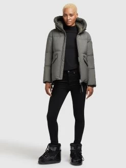 Khujo Winterjassen Winterjas Japura 2 Dames Kaki -Mode kledingwinkel 86956527b954a0dcb6d38f602e424de0