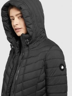 Khujo Winterjassen Winterjas Patt Dames Zwart -Mode kledingwinkel 86f2a5d4a21145fbac8802f5dce0cee7
