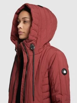 Khujo Winterjassen Winterjas Jerry Dames Roestrood -Mode kledingwinkel 87a6e76876190d9c55bad694279331fd